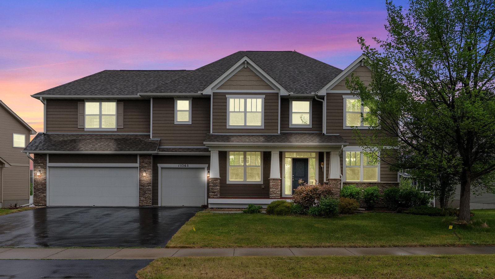 Virtual twilight luxury exterior